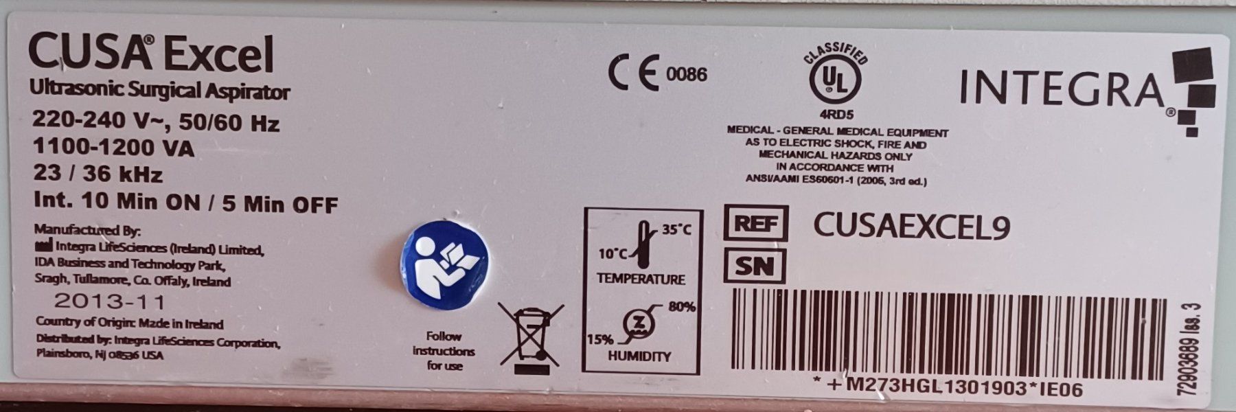 Laborzubehör: Integra CUSA Excel + Cavitron Ultrasonic Surgical Aspirator – Defekt aus Niederdorf von LeptonAG_Labor 5