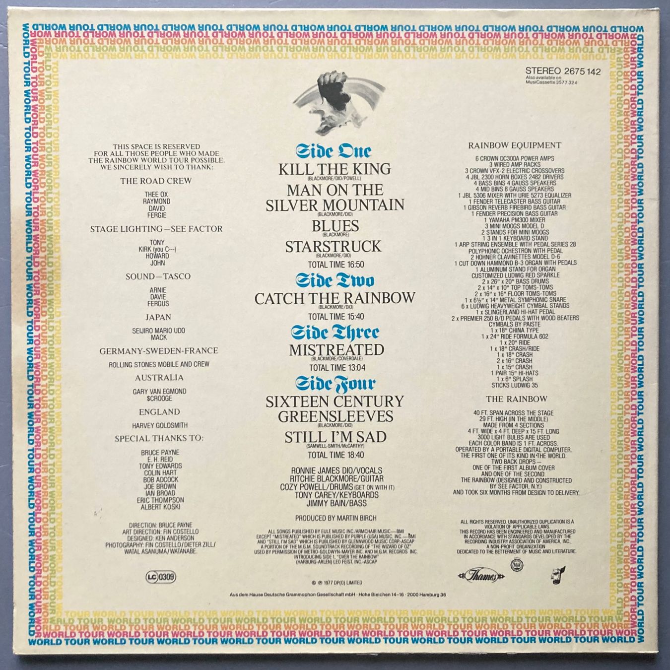 Schallplatten: RAINBOW - ON STAGE – Gebraucht aus Poliez-Pittet von Newtown-Records 1