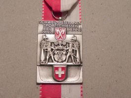Medaille Biel Bienne BE Veteran Schiessen 1997 Meisterschaft