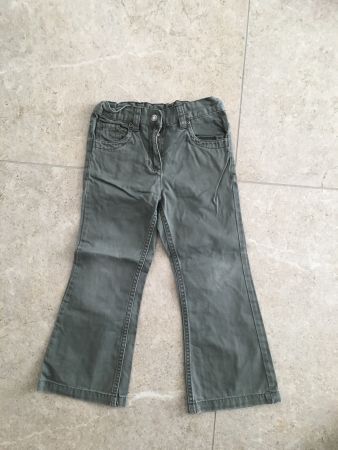 Palomino Mädchenhose Gr. 110, Bootcut, khaki