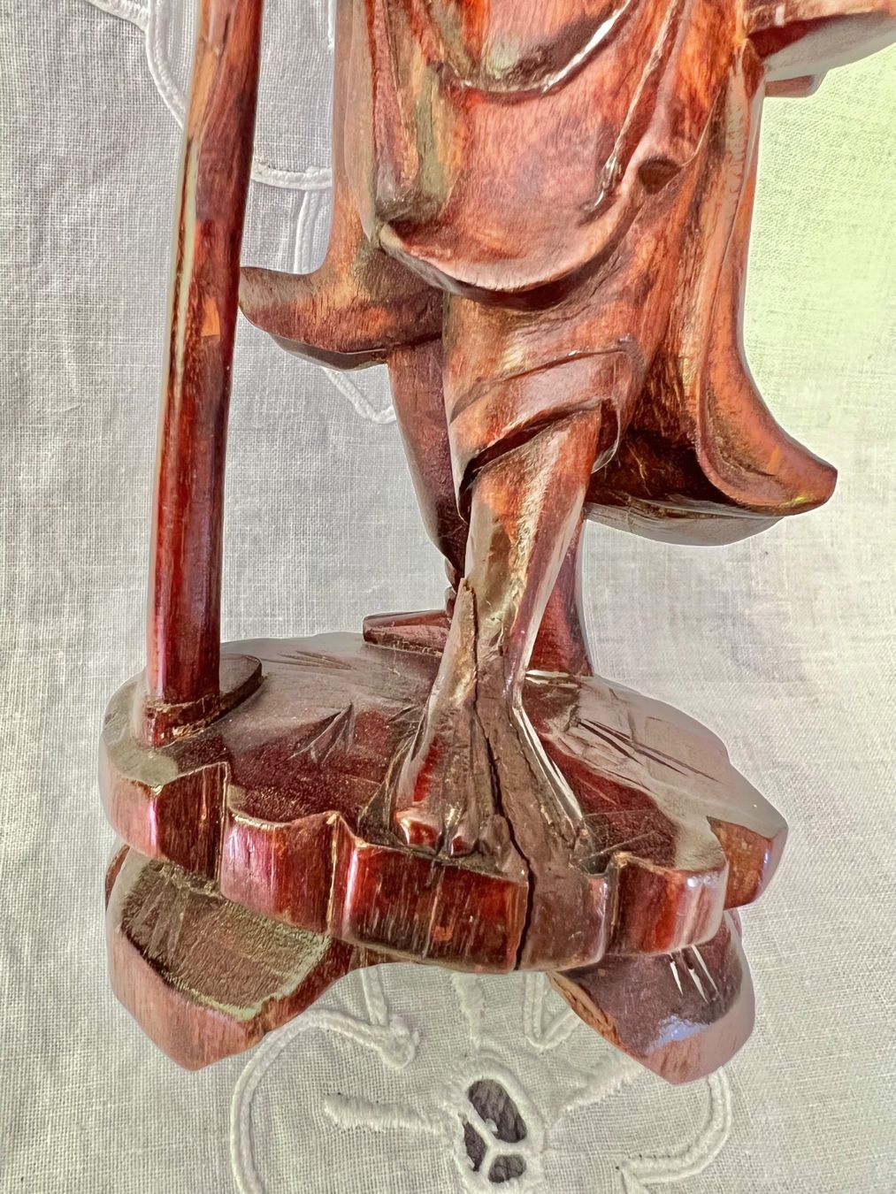 Xilografie: Chinesische Figur Holz geschnitzt 21cm – Usato da Frenkendorf venduto da Only1 7