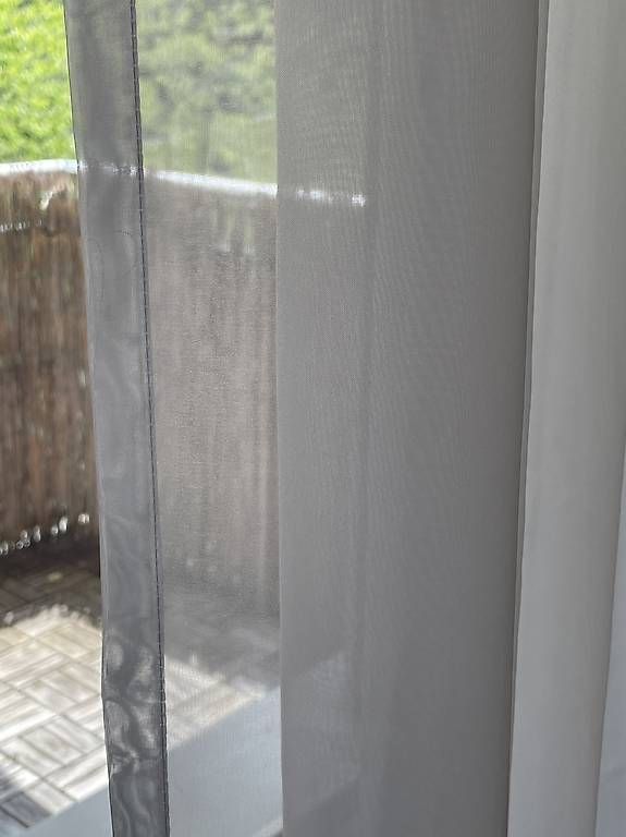 Tende: 1 Paar Vorhänge weiss 100x230cm Polyester durchsichtig – Usato da St. Gallen venduto da K_Blum 4