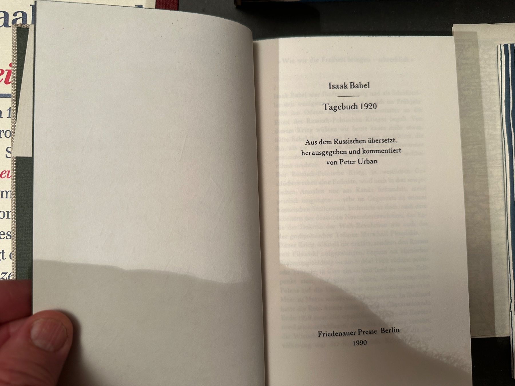 Bücher: Isaak Babel: Tagebuch 1920 / Die Reiterarmee. – Gebraucht aus Zürich von allp 2