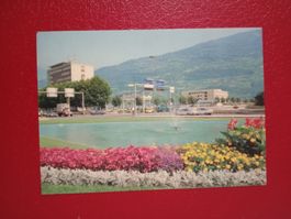 Sion Wallis Entree Ouest alte Autos
