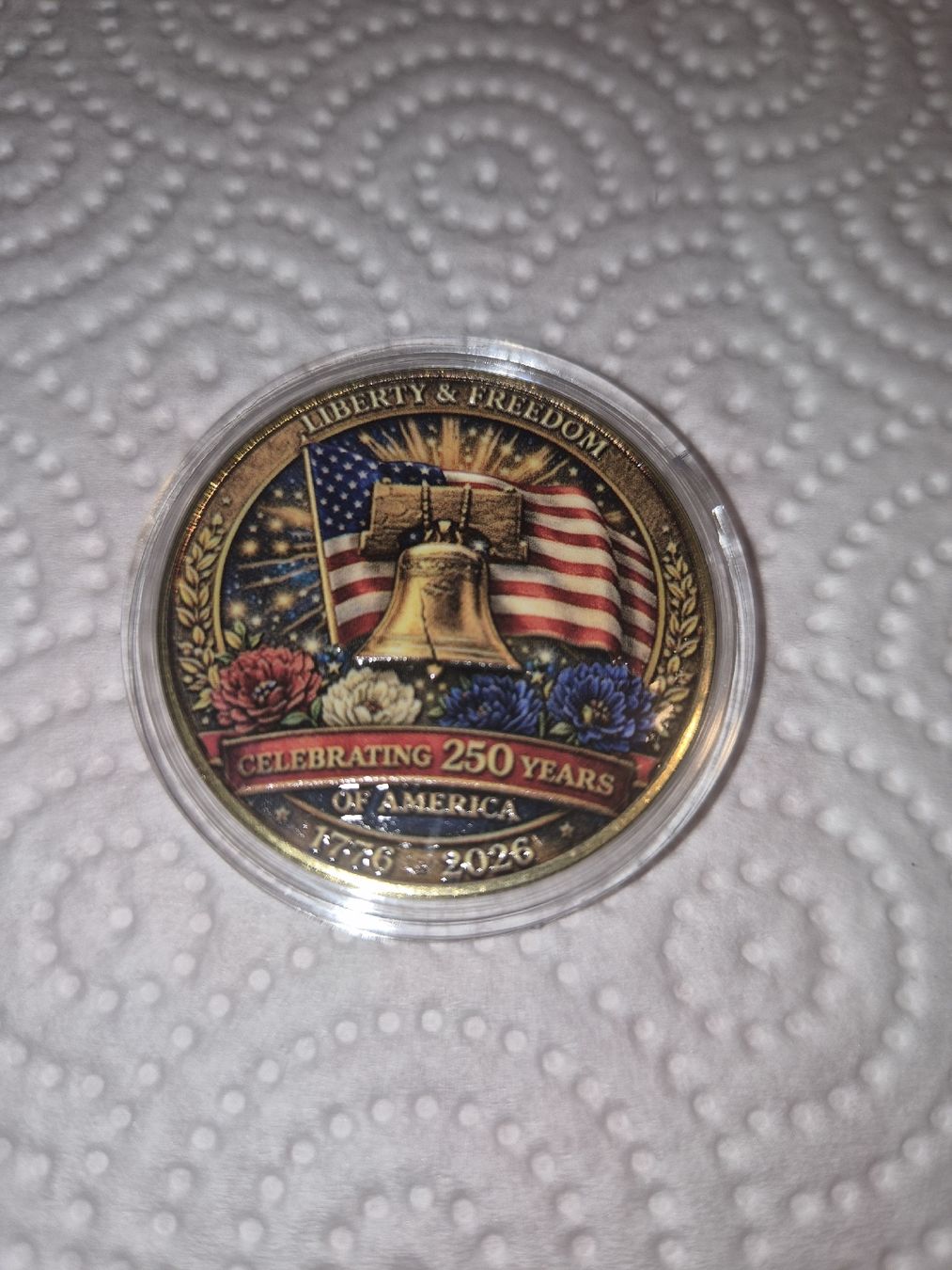 Toutes les monnaies: Pièce commémorative 250 ans USA – Neuf (Voir description) à Senèdes par hen_fw8b 1