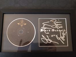 Black Sabbath - handsigniertes CD Cover gerahmt