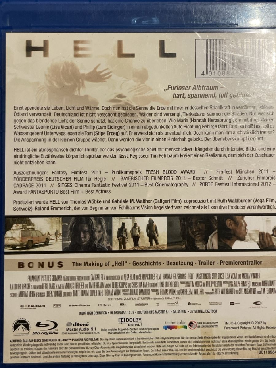 Tutti i DVDs: Hell (2011) – Usato da Waldenburg venduto da Gonzo8 1