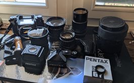 Pentax 67 Set (1989) aus 2. Hand! Diverse Zubehör!