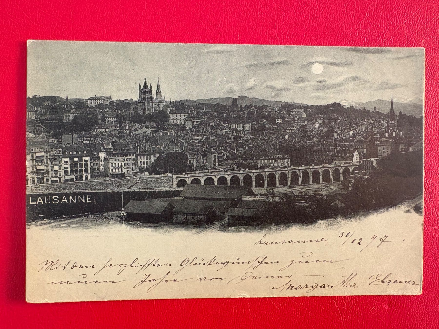 Cartoline postali: 1897 // Lausanne – Usato da St-Légier-Chiésaz venduto da Theo006