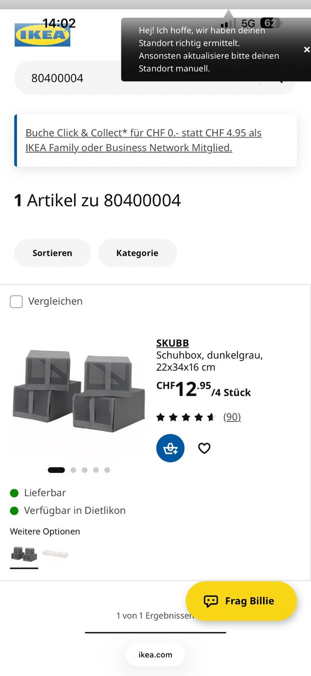 Ikea Altro in Decorazioni & Accessori: SCHUHBOX  (4) VON IKEA NEU – Nuovo e nell'imballaggio originale da Birr venduto da WalkyriaM 1