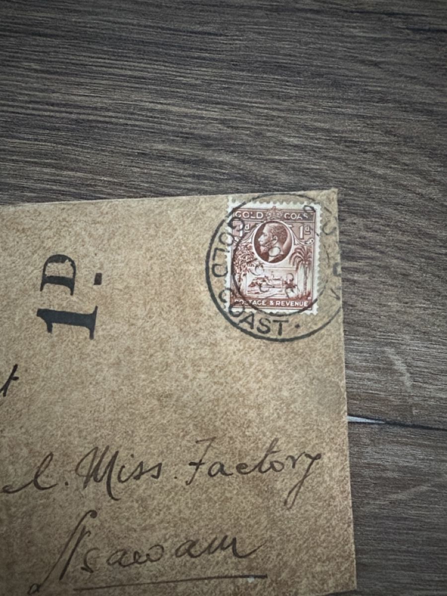 Alle Briefmarken: Historischer Gold Coast Brief nach Basel – Gebraucht aus Allschwil von mel_8fhf 2
