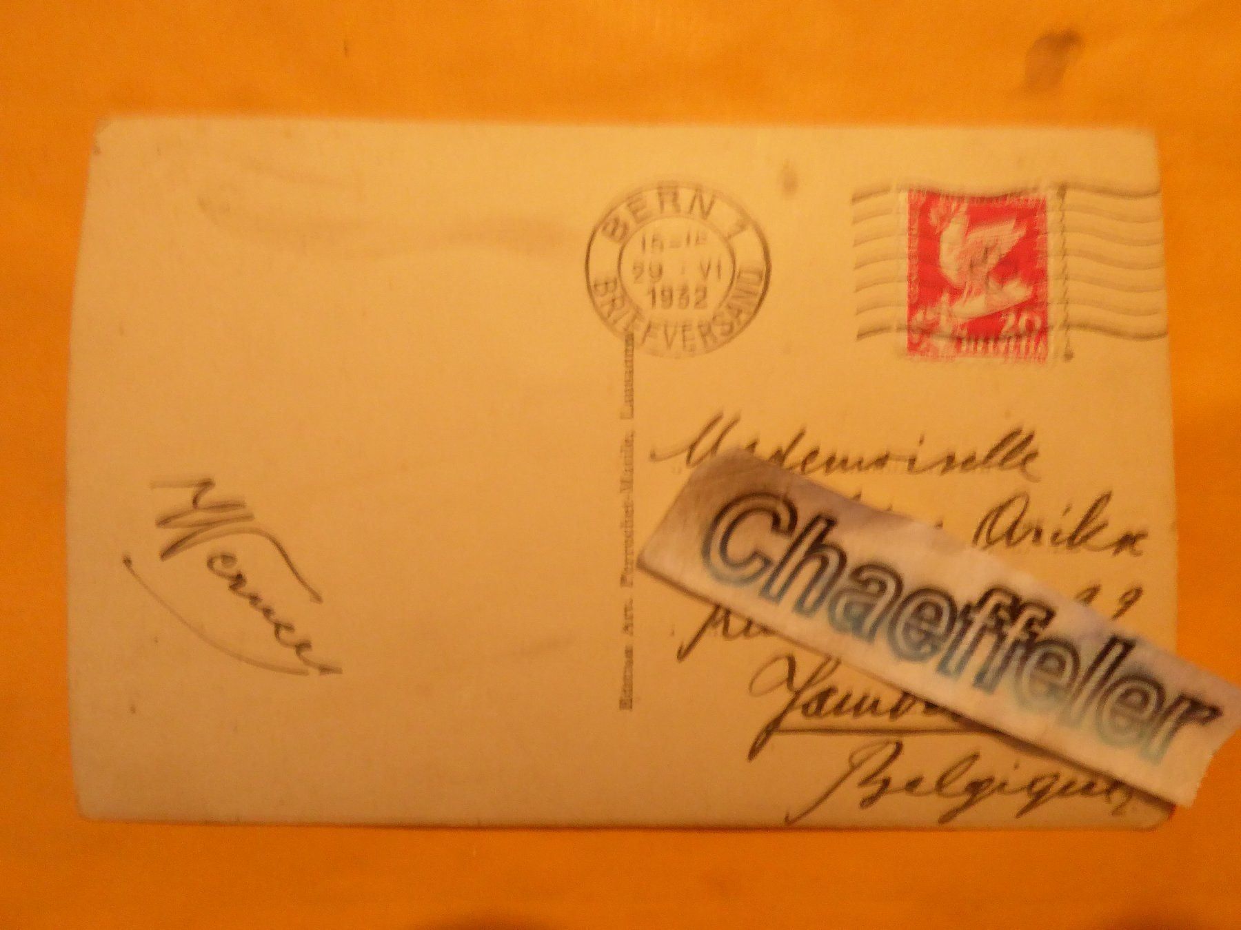 Cartes postales: 1932  Bern, Bannerbrunnen – D'occasion à Zürich par Chaeffeler 1