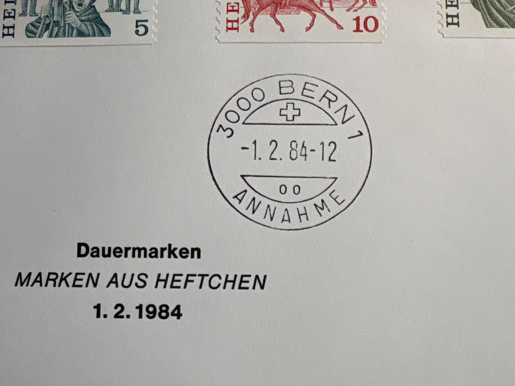 Tutti i francobolli: Schweiz Briefmarken Dauermarken 1.2.1984, Top! – Usato da Ibach venduto da lisch3 1