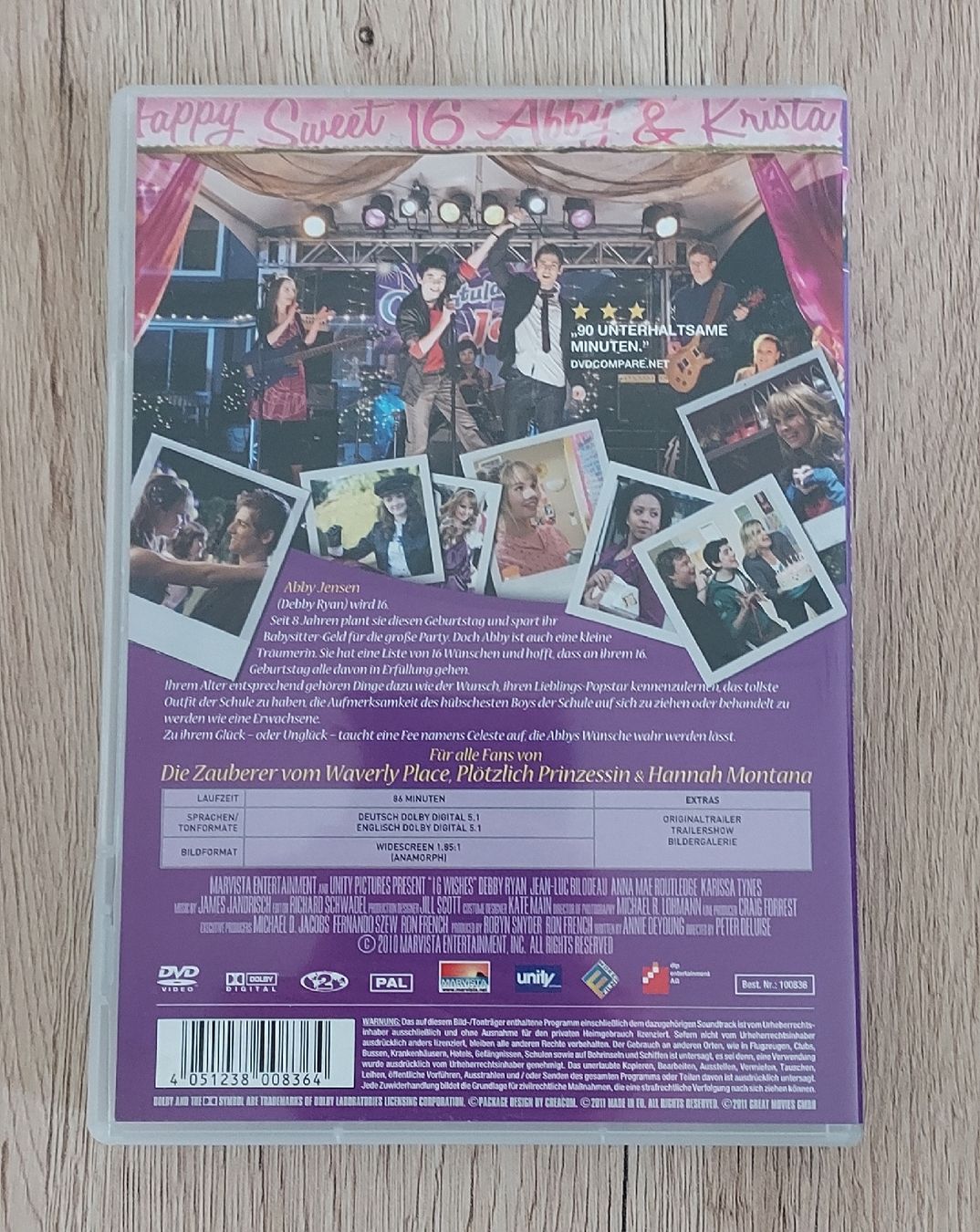 Tutti i DVDs: DVD - Der 16. Wunsch – Usato da Altstätten SG venduto da Jess_R 1