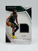 JRUE HOLIDAY /99 Immaculate Game-Worn Relic Patch Celtics