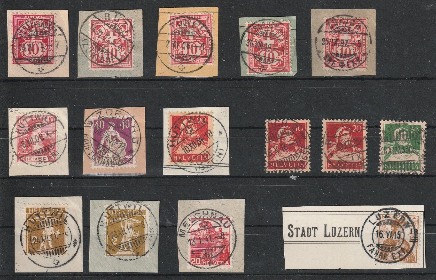 Alle Briefmarken: 1894 - 1930 Diverse Briefmarken mit Vollstempel – Neu (gemäss Beschreibung) aus Homburg von masina01