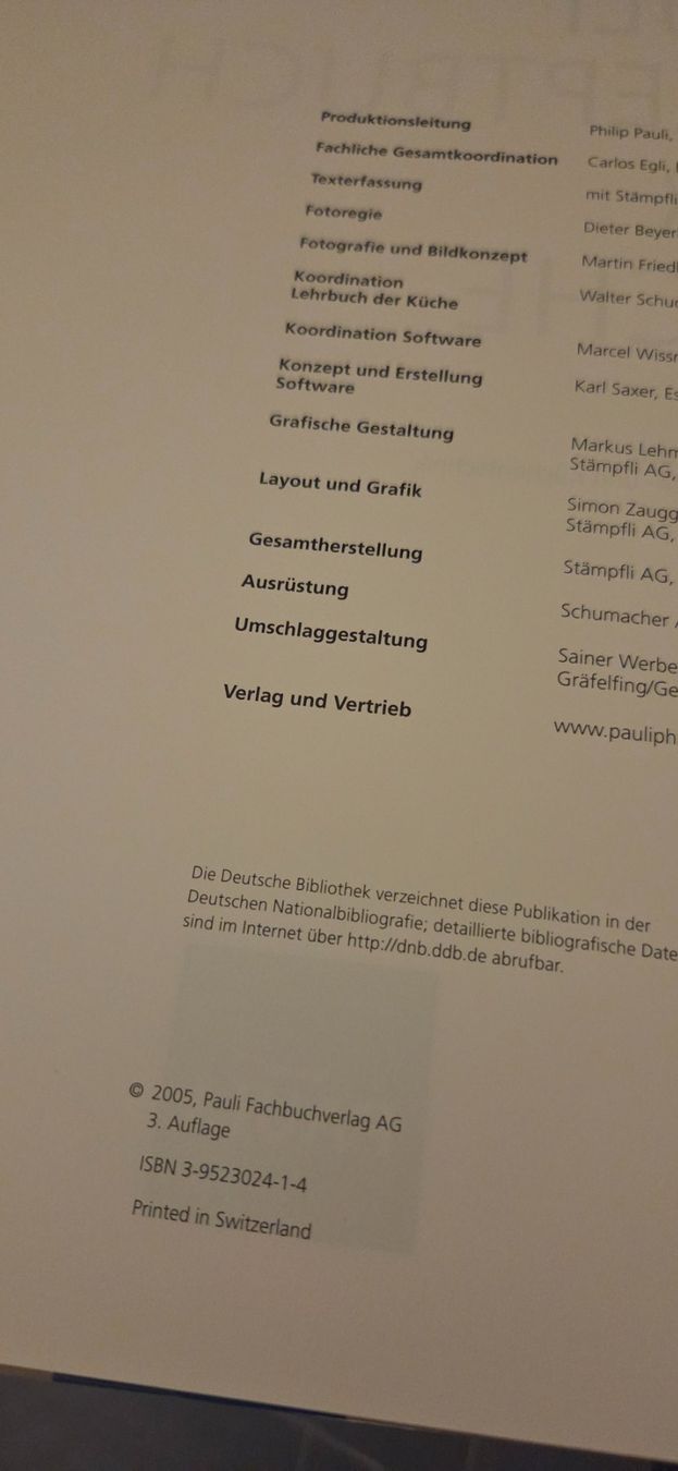 Libri: Buch:  Pauli Rezeptbuch der Küche – Usato da Bremgarten b. Bern venduto da Marge7979 3