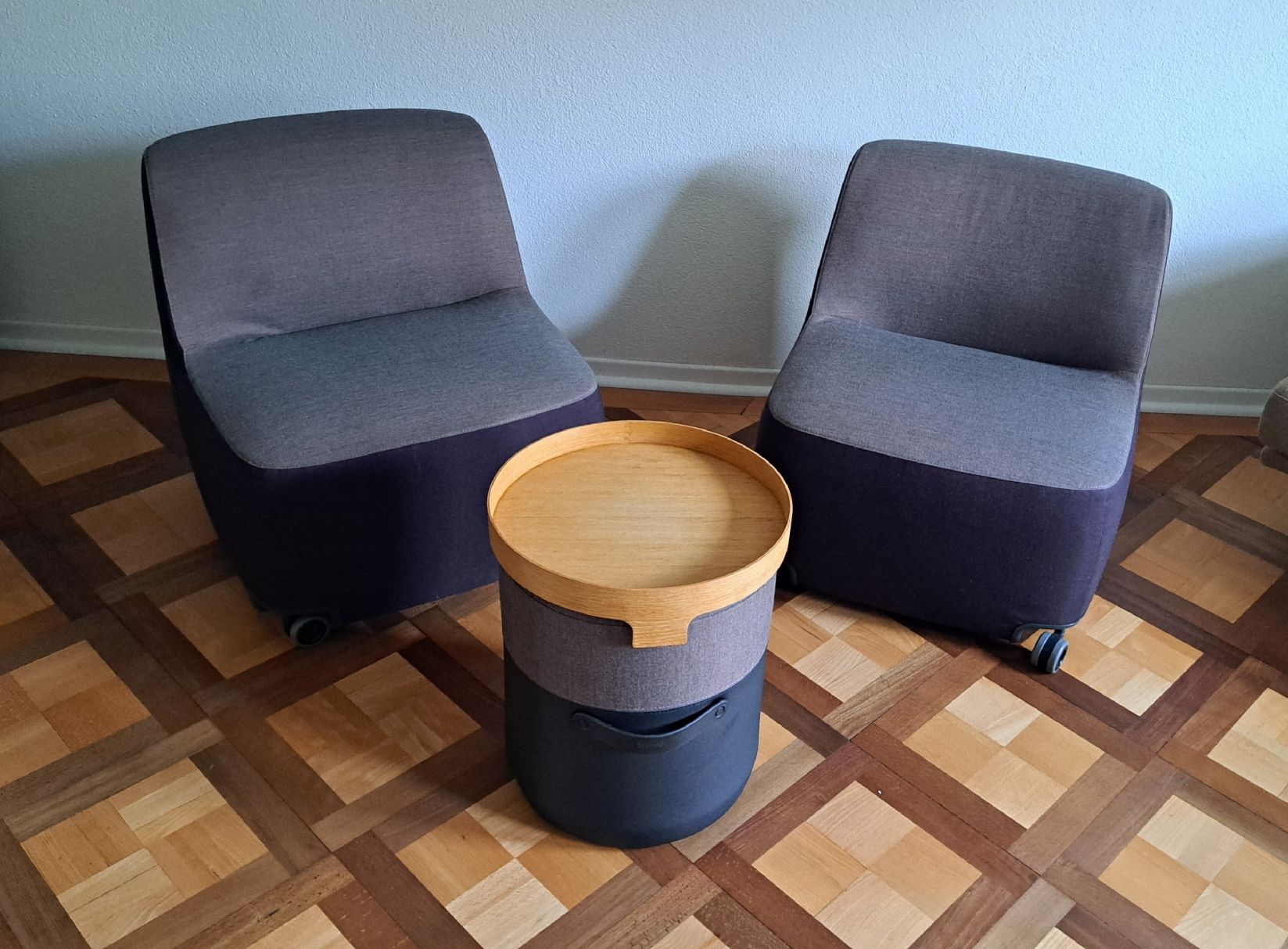 Sessel: Zwei mobile Sessel und ein Hocker von Brunner – Gebraucht aus Olten von lsc_9fqr