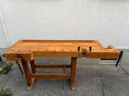 Massiver schwerer Profi Werkbank/Hobelbank - Grösse 150