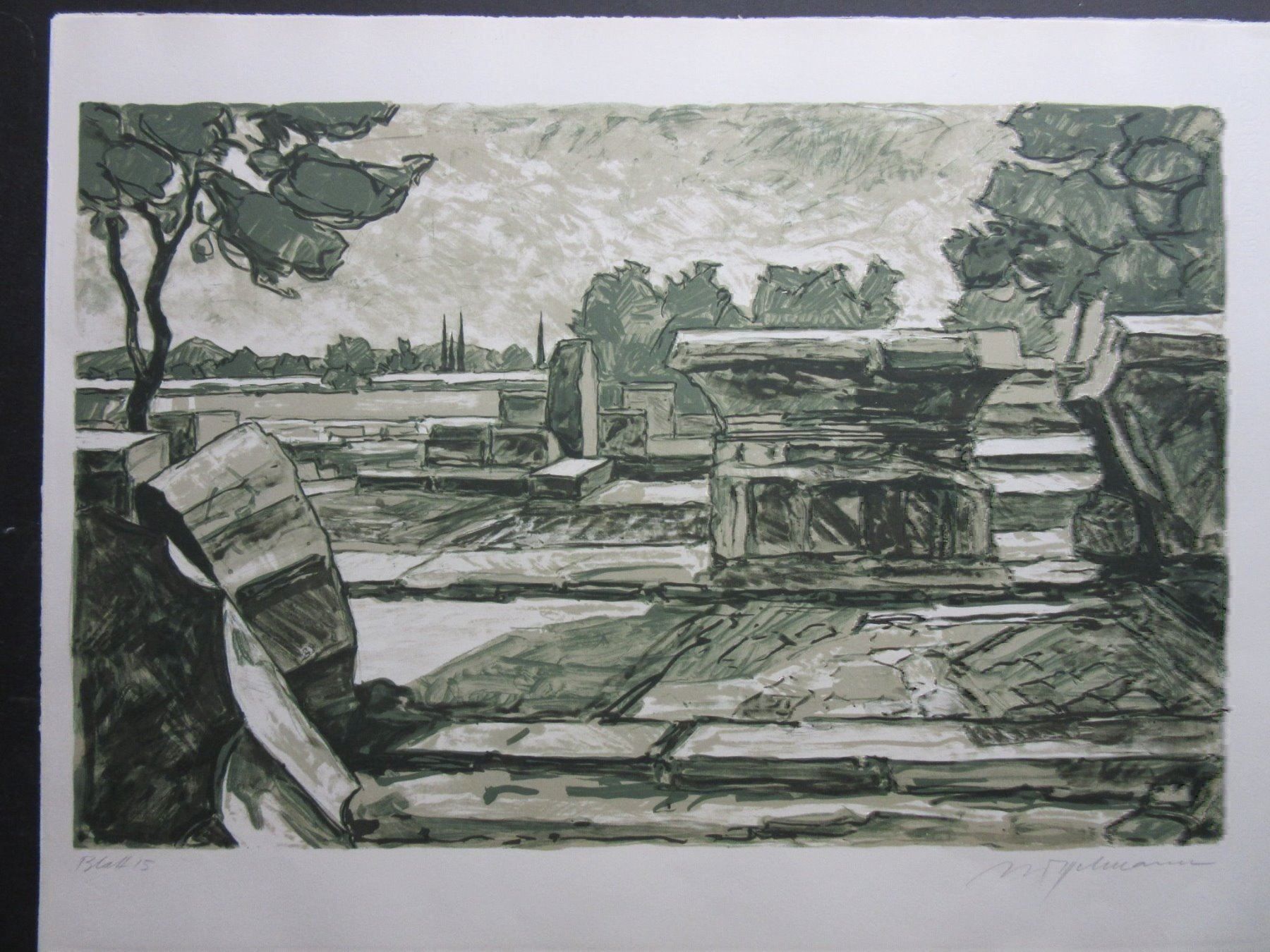 Grafica & Litografie: Diggelmann Alex Walter  LITHOGRAPHIE SIGNIERT – Usato da Gersau venduto da grafik-kunst