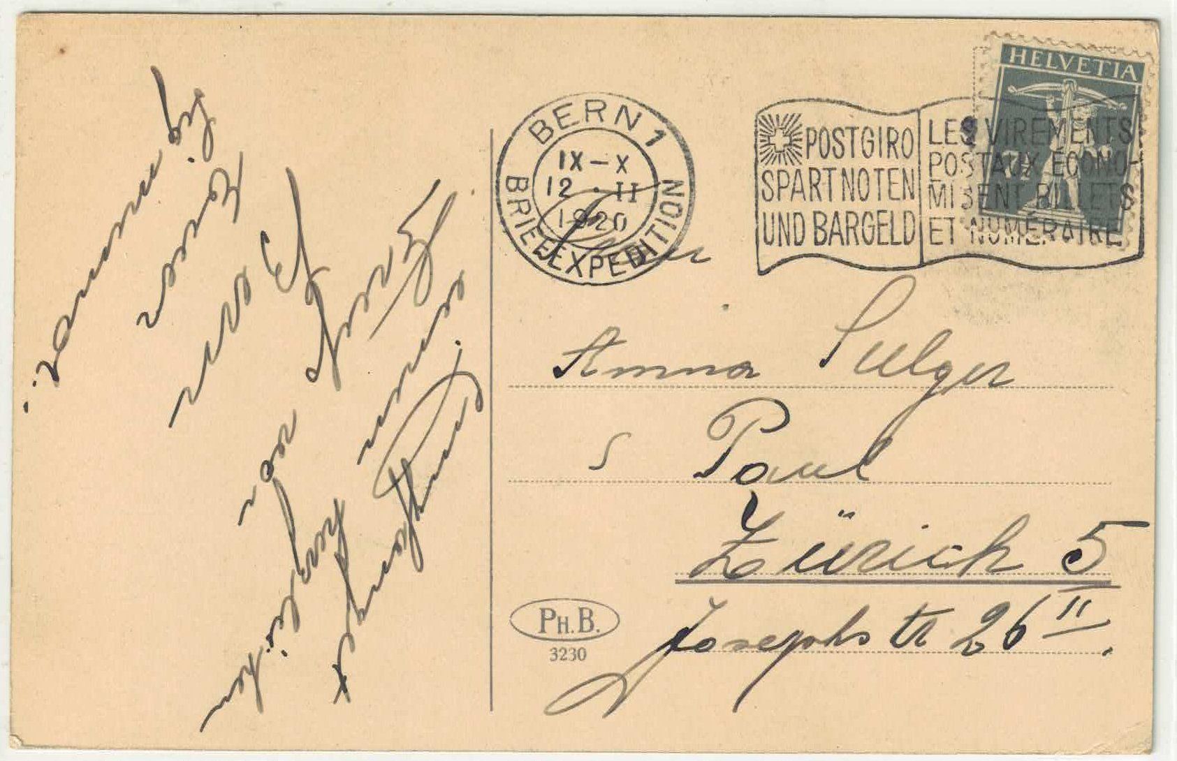 Cartoline postali: Blick auf Bern vom Gurten aus - Litho – Usato da Ettingen venduto da Kartenplanet 1