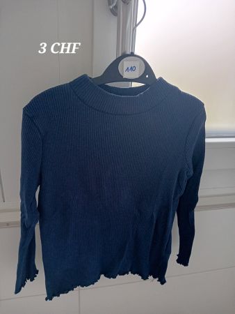 Mädchen Shirt Langarm Grösse 110