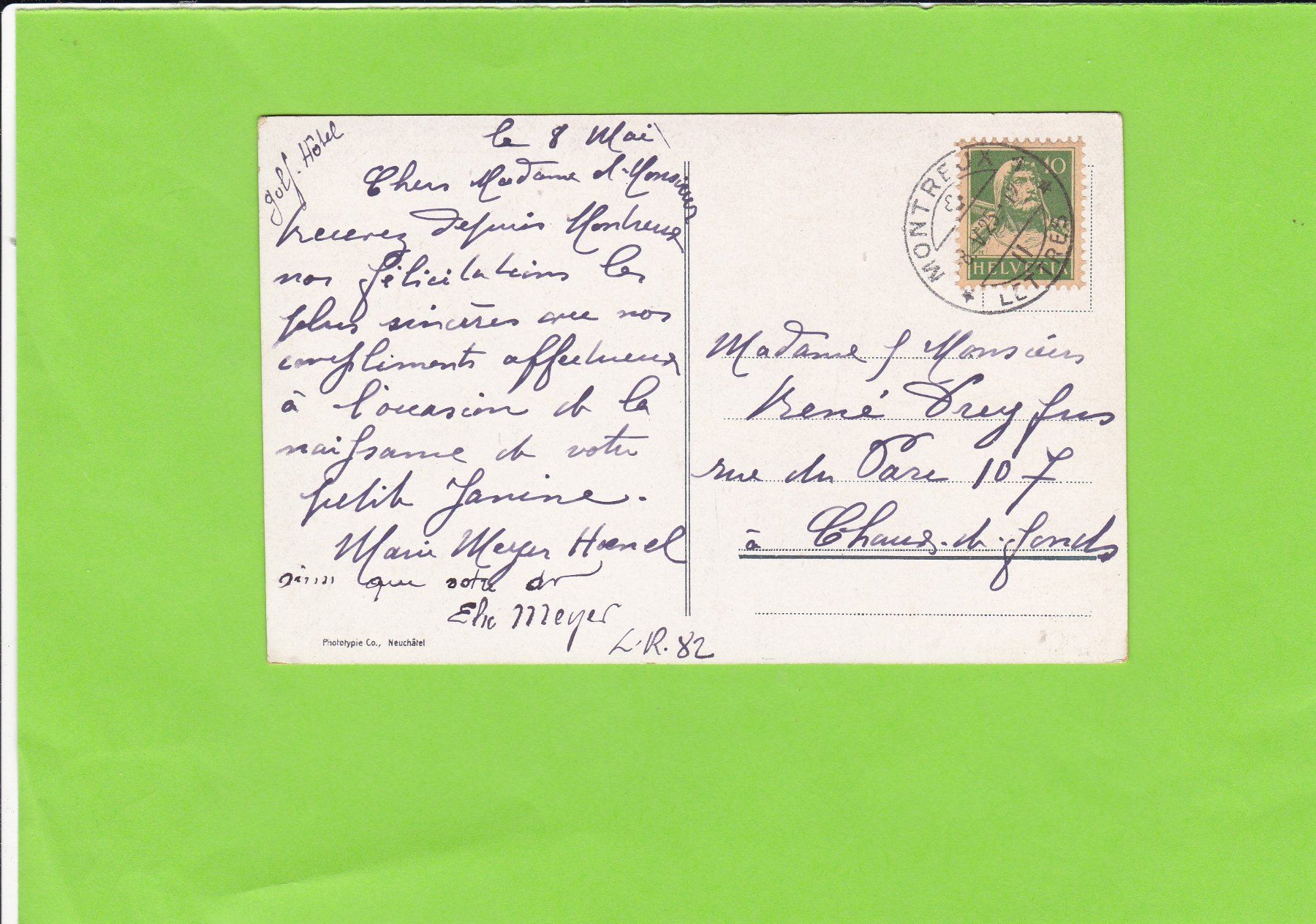 Cartoline postali: Montreux-Gorges de Chauderon – Usato da St. Peterzell venduto da neckertal 1