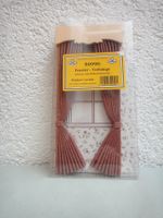 Puppenhauszubehör Fenster-Vorhang altrosa m. Schabracke