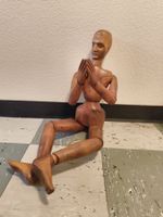 Antike Holz Glieder Puppe 83cm Kunst verm. Frankreich