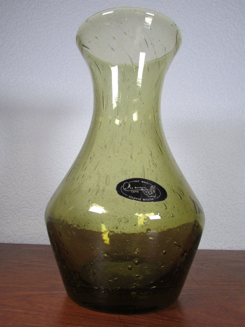 Caraffe: Glasvase La Rochère Soufflé Bouche Bubble Glas Karaffe 60er – Usato da Ostermundigen venduto da Zytrum 3