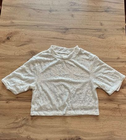 Pailletten Bluse