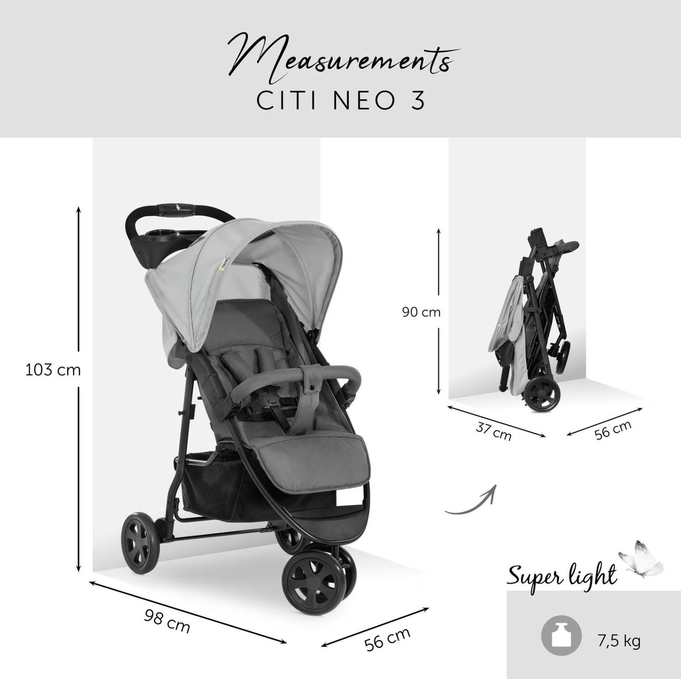 Hauck Poussette: Hauck Citi Neo 3 Buggy – D'occasion à Lengnau AG par monopol 7