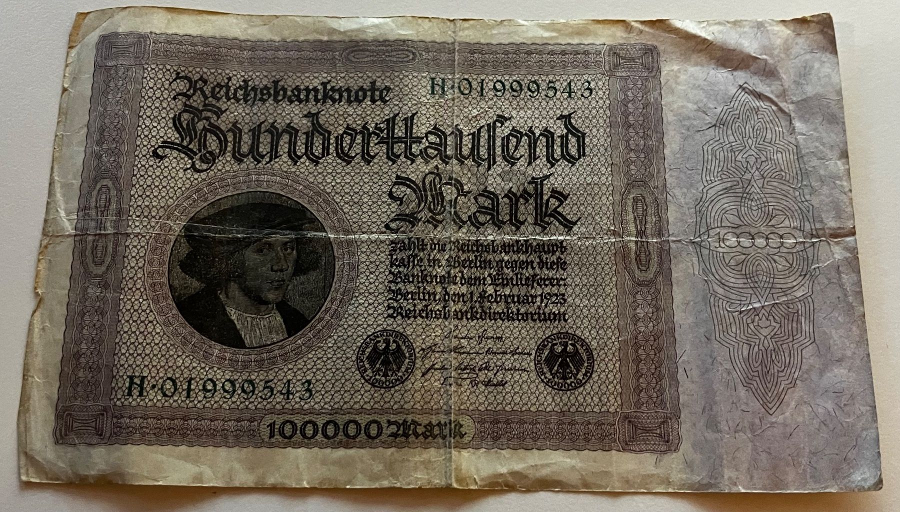 Banconote: Deutschland 100‘000 Mark 1923 – Usato da Algetshausen venduto da Carrhard