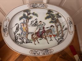 Grand plat ovale Mottahedeh - Nelson Rockefeller