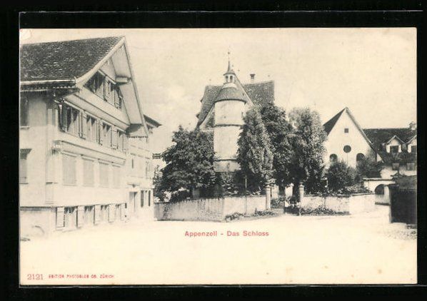 Cartoline postali: AK Appenzell, Das Schloss – Usato da Berlin venduto da bartko-reher