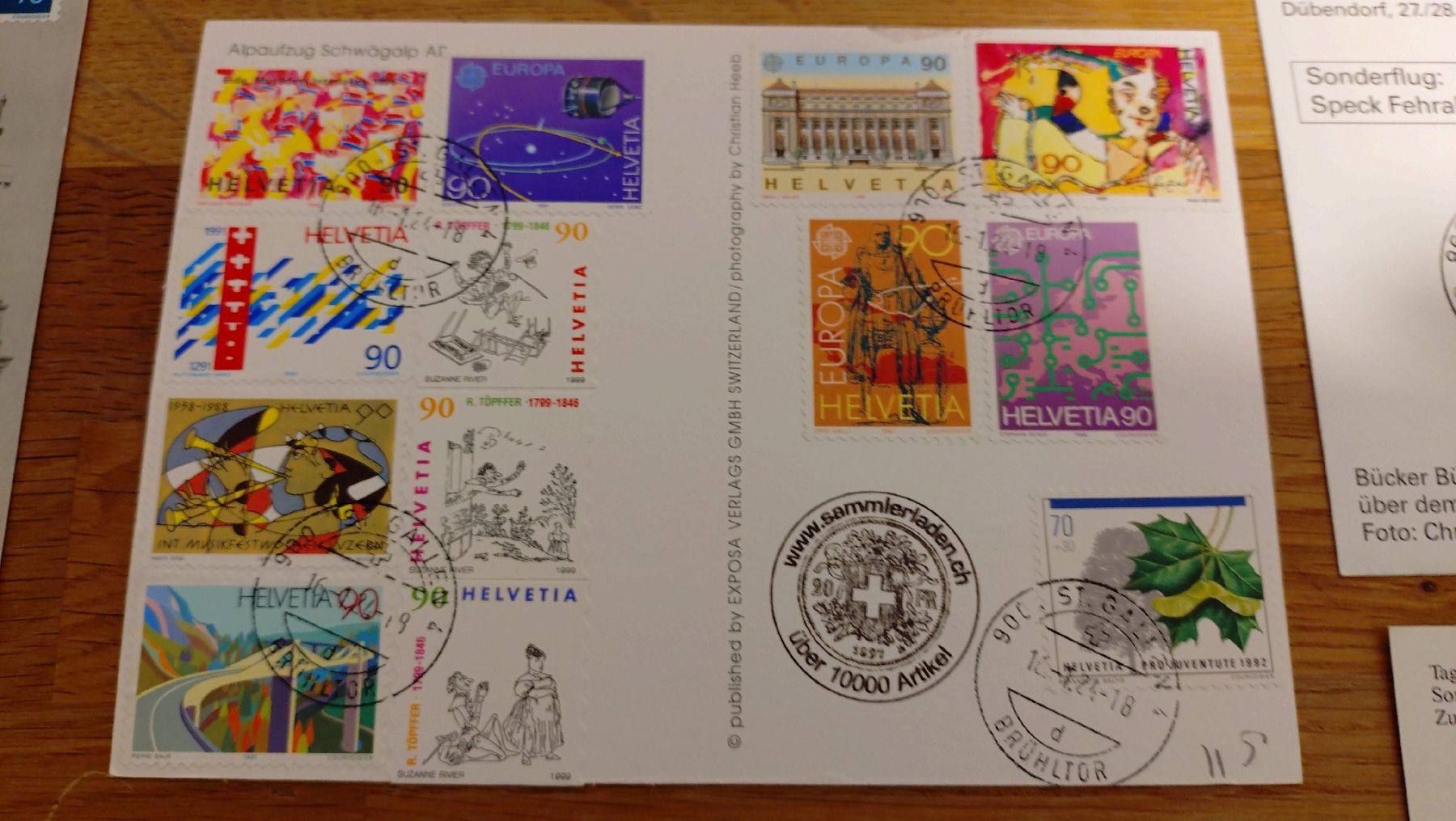 Tutti i francobolli: Ansichtskarte mit Briefmarke 22 Stück – Nuovo (secondo la descrizione) da Tägerschen venduto da cupra81 5