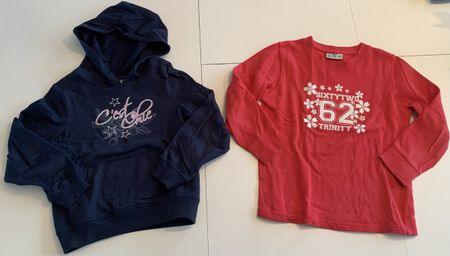 2x Sweatshirts, Gr. 128