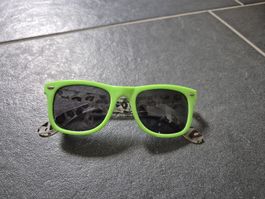 Sonnenbrille, grün mit Leopardenmuster, neuwertig!
