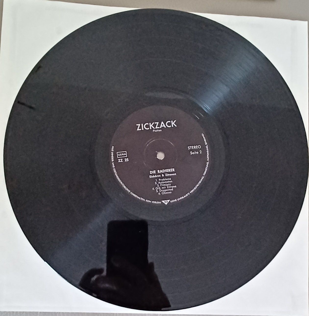 Dischi in vinile: Die RADIERER - Eisbären & Zitronen 1981 DE Post-Punk – Usato da Hägendorf venduto da Plattenhardt 3