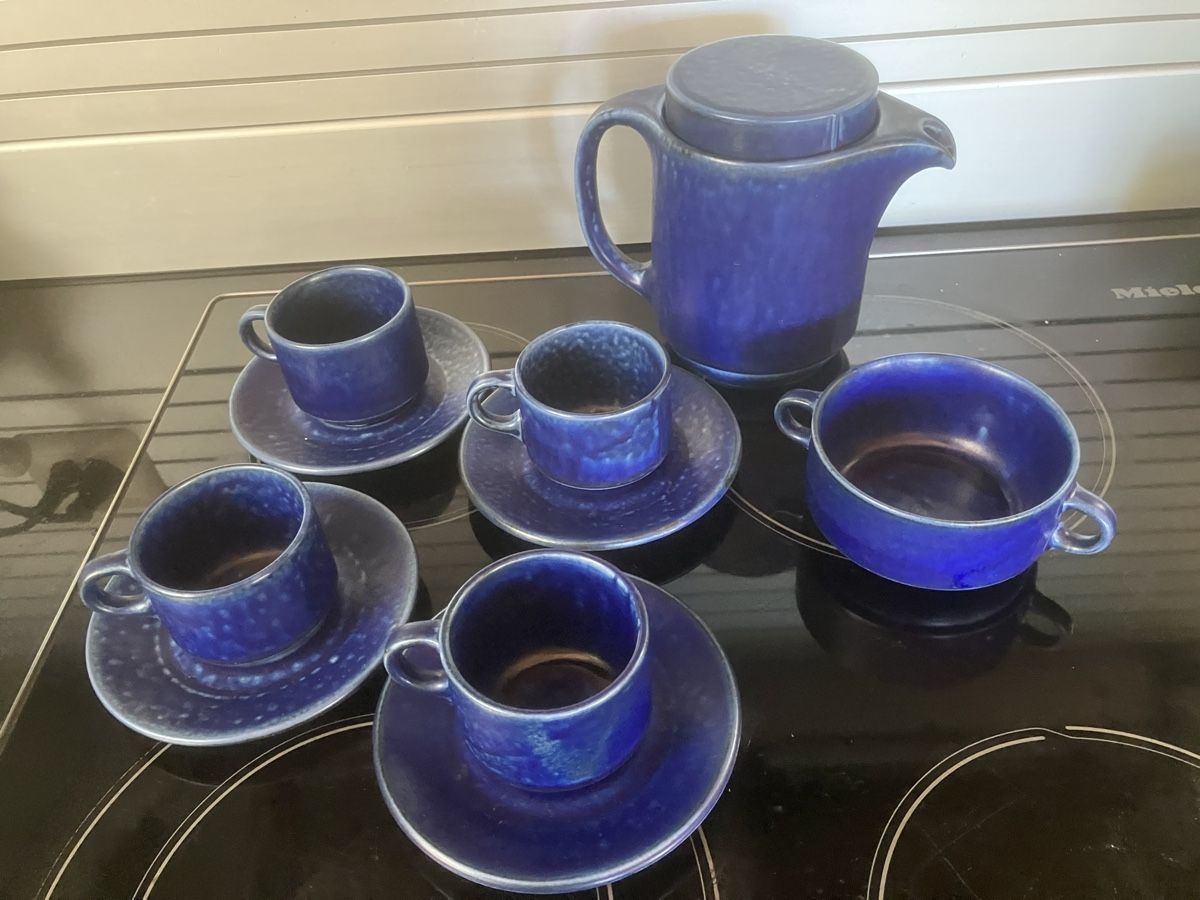 Set di piatti: Service à café Langenthal Blue Océan – Nuovo (secondo la descrizione) da Morges venduto da kouly 1