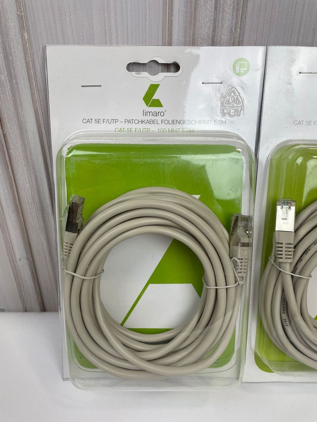 Kabel: 2x Limaro Patchkabel 5m CAT 5e – LAN Kabel – NEU – Neu und originalverpackt aus Wängi von Schnaeppchenkojote 2