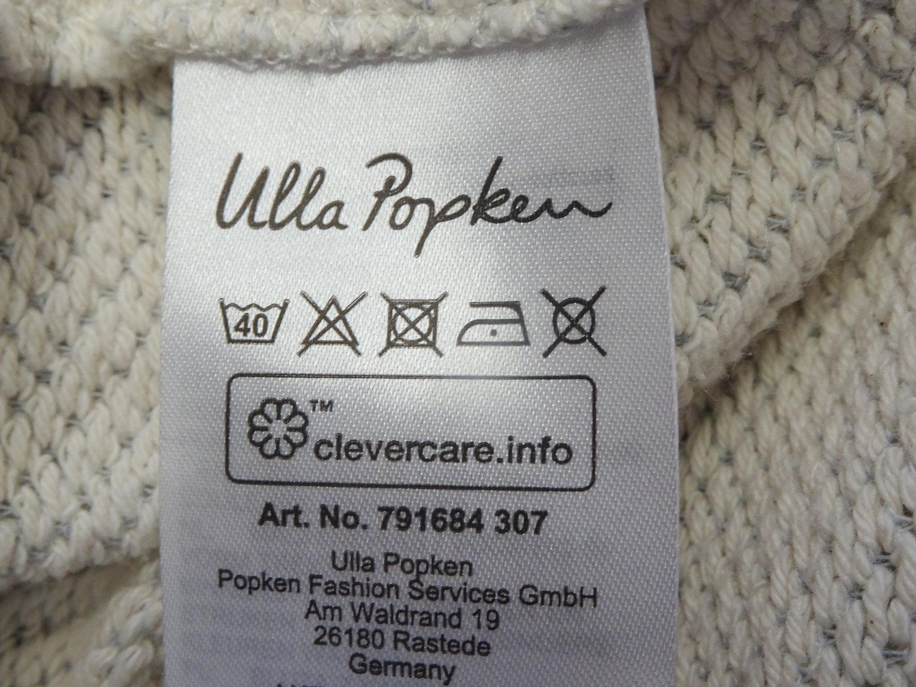 Ulla Popken Giacche: Jacke, helles Beige, Popkens 48/50 Perlmuster – Nuovo (secondo la descrizione) da Grüt (Gossau ZH) venduto da spitzig 6