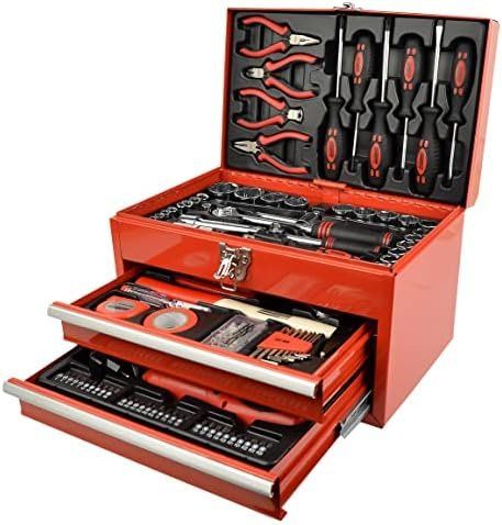 Tutti gli attrezzi: Mannesmann Werkzeugbox 155-teilig Stahlb Stahlblech Bitset – Nuovo e nell'imballaggio originale da Hundwil venduto da tec_mm27 1