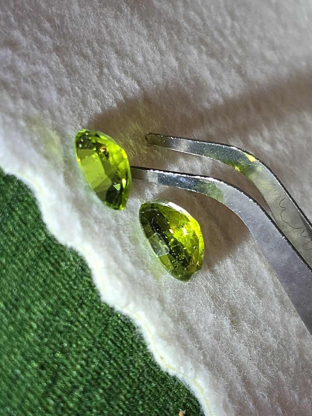 Pietre preziose: paire de Peridot 6.2ct – Usato da Carouge GE venduto da fra_sq8s 4