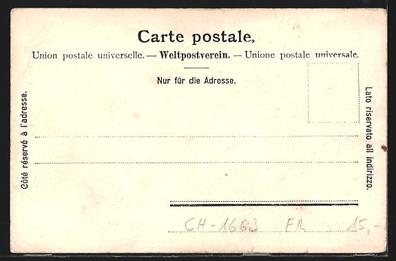 Cartoline postali: AK Gruyères, La Dent de Broc – Usato da Berlin venduto da bartko-reher 1