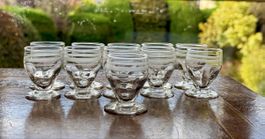 11 verres à liqueur vintage style Art déco
