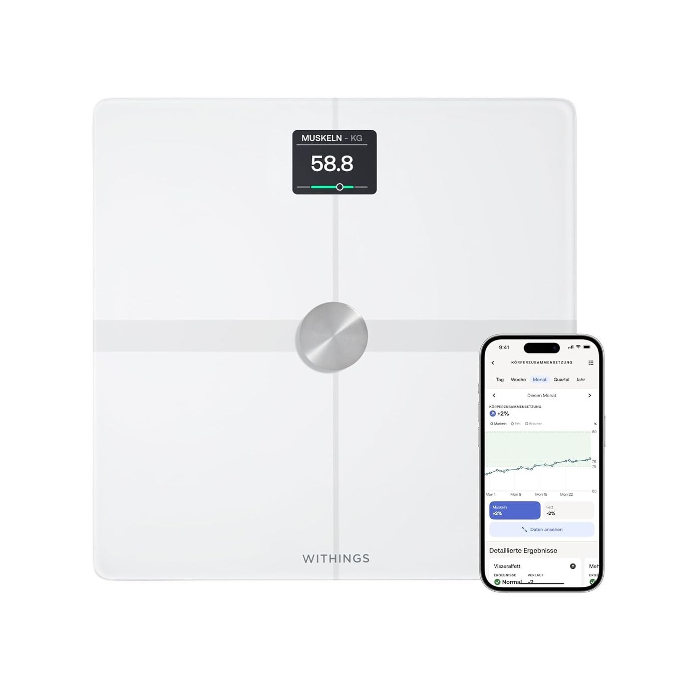 Withings Personenwaagen: Withings Body Smart Körperanalysewaage mit Farbbildschirm – Neu und originalverpackt aus Suhr von SchnapperCH