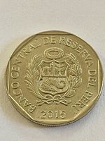 Münze Peru 1 Sol Banco Central de Reserva 2015 gebraucht