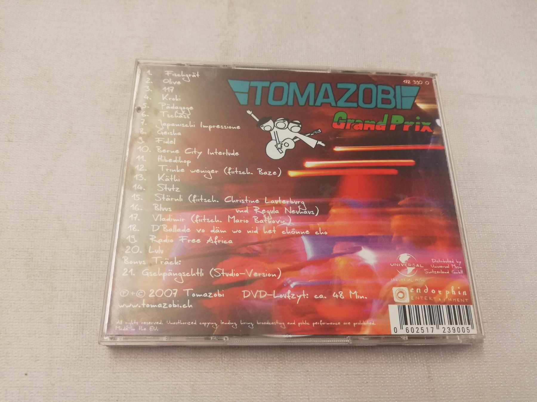 CD: TOMAZOBI - GRAND PRIX – Usato da Bern venduto da Vinylsound.ch 1