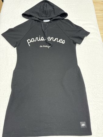 Robe sweat capuche Sixth June noire taille S imprimée